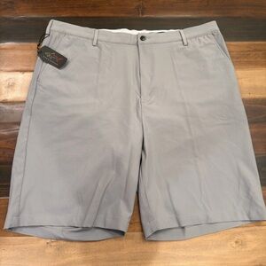 Greg Norman Collection Light Gray Flat Front Shorts